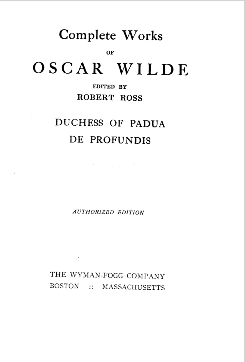 Complete Works Vol 1 1908